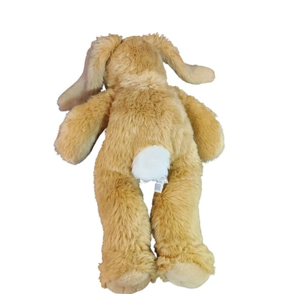 Build a Bear Plush Tan Bunny Stuffed Animal With White Tail & Floppy Ears 16" Lo - Picture 2 of 4